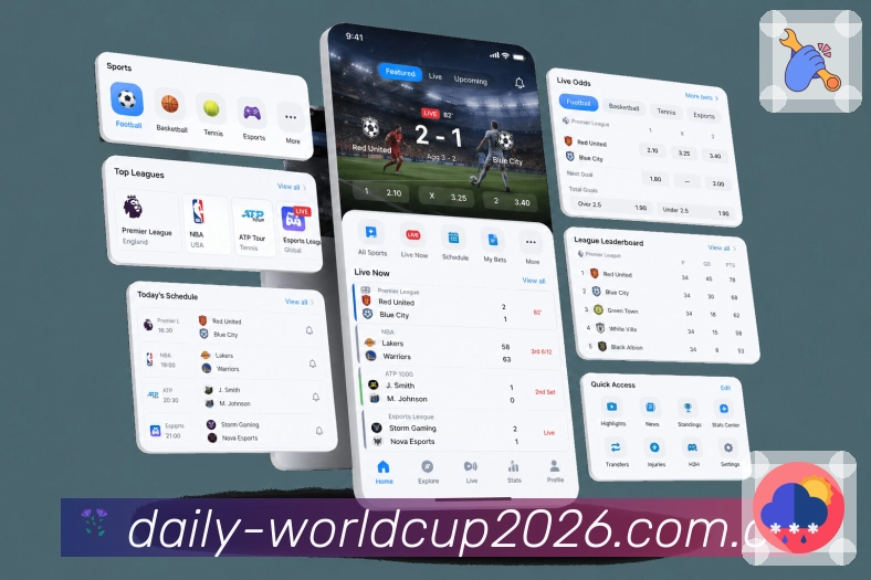 世界杯下注App清爽赛况展示：比分时间、比赛状态、最新事件和按需展开